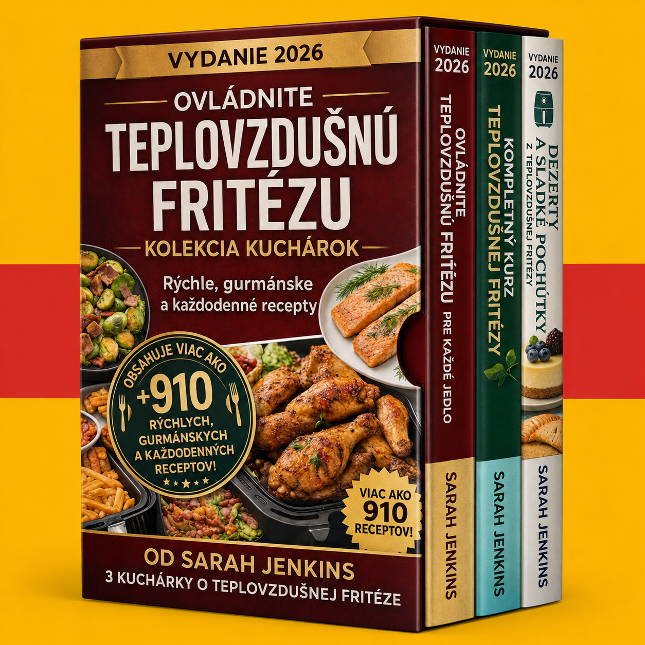 Kniha receptov pre teplovzdušnú fritézu pre začiatočníkov + 2 BONUSY