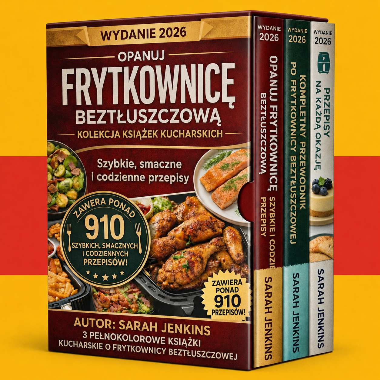 Książka kucharska Air Fryer dla początkujących + 2 BONUSY