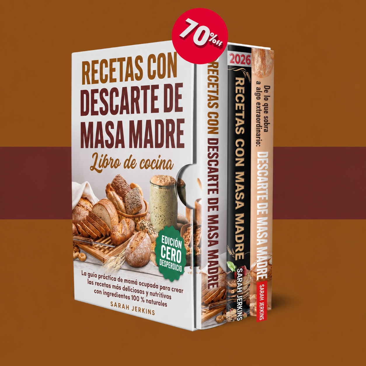 Libro de recetas con descarte de masa madre + 2 BONOS