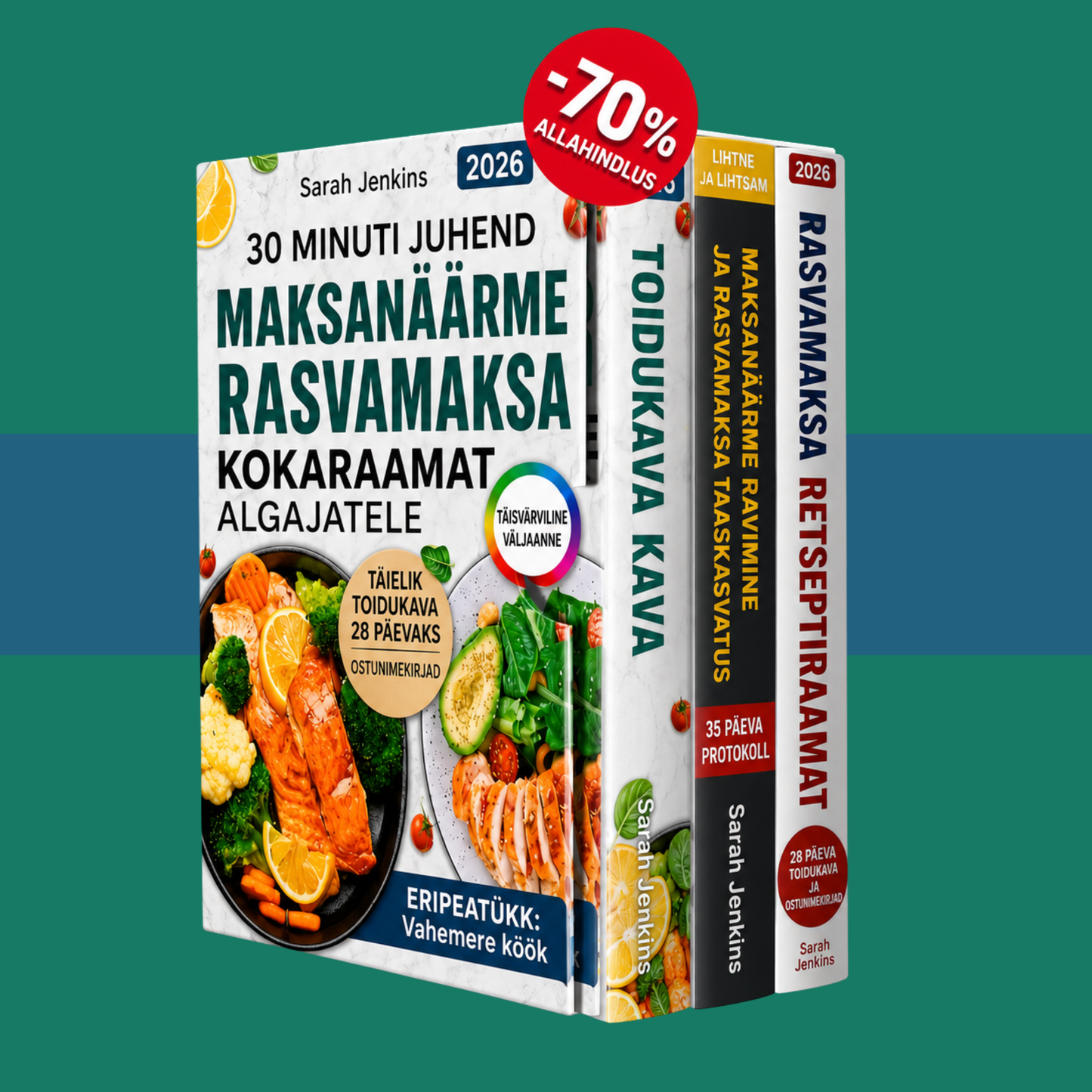 Täielik rasvmaksa retseptiraamat algajatele + 2 BOONUSRAAMATUT