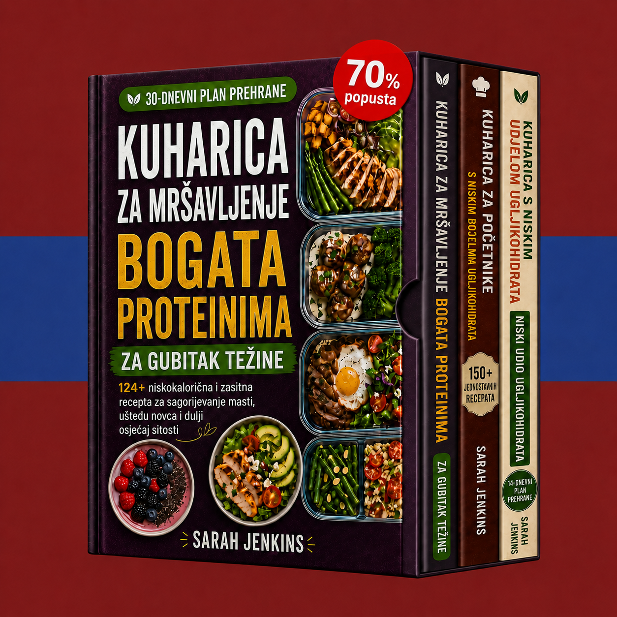Vrhunski paket: recepti s visokim udjelom proteina i malo ugljikohidrata + 2 BONUSA