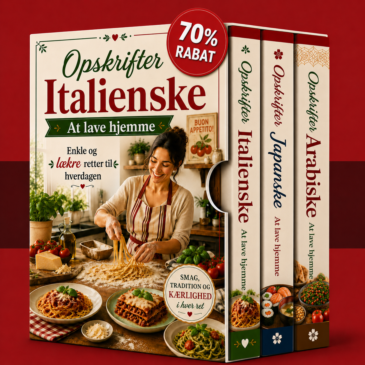 Den italienske opskriftsguide + 2 BONUSSER
