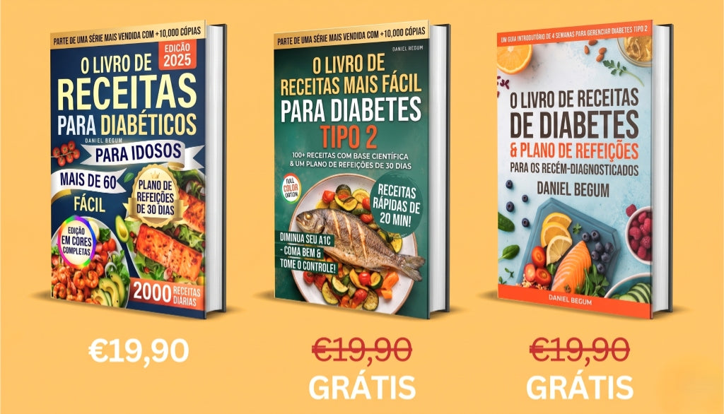 pacote de 3 livros – dieta para diabéticos