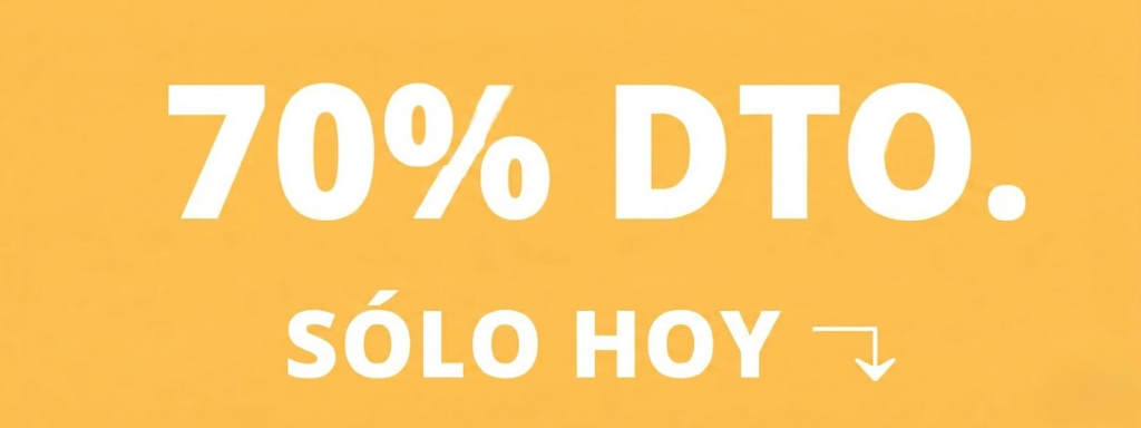 Banner 70% descuento