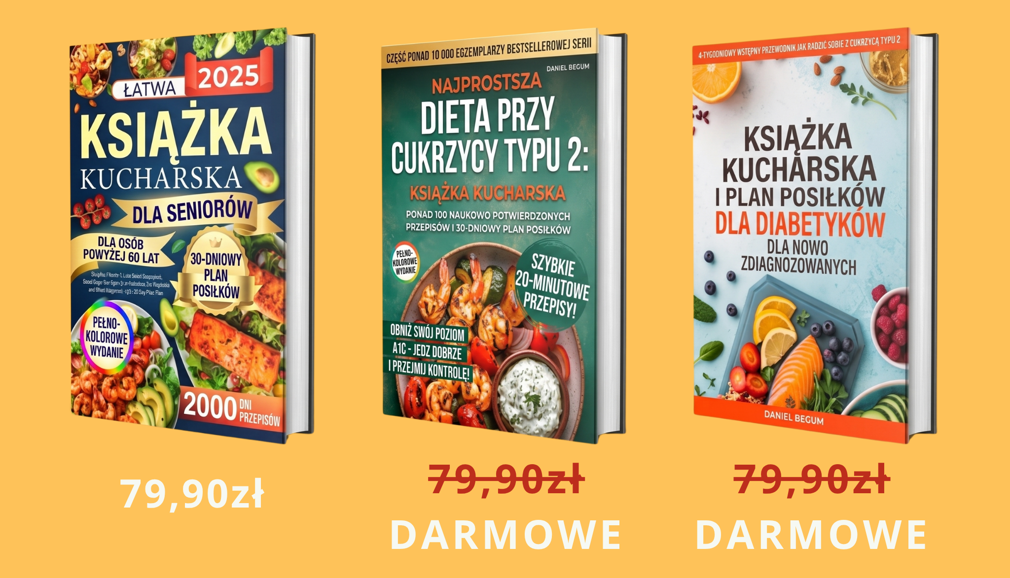 Pakiet 3 książek – Dieta dla diabetyków