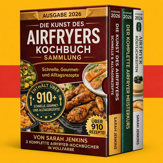Heißluftfritteuse-Kochbuch für Anfänger + 2 BONI