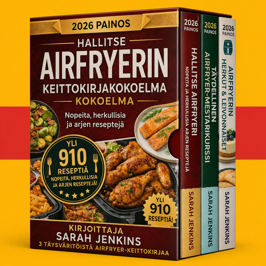 Air Fryer -keittokirja aloittelijoille + 2 BONUSTA