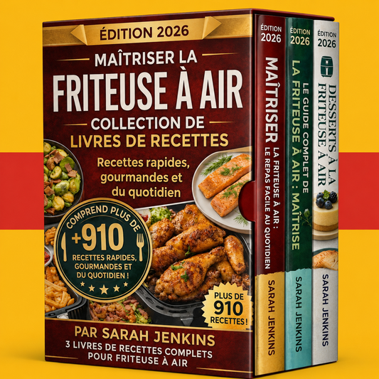 Livre de Recettes Air Fryer pour Débutants + 2 BONUS