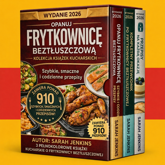 Książka kucharska Air Fryer dla początkujących + 2 BONUSY