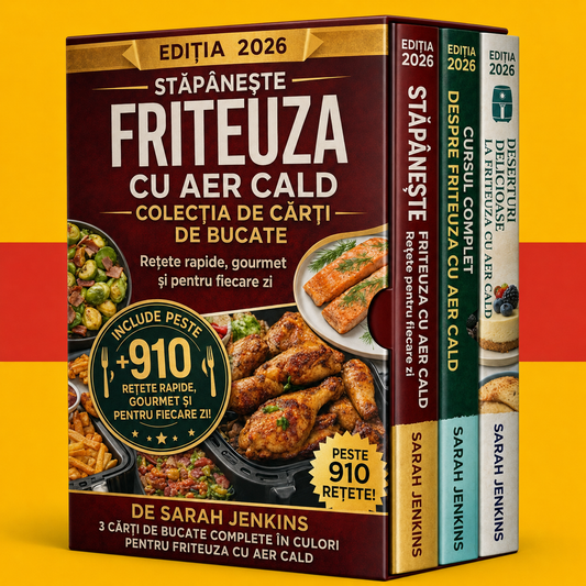 Carte de rețete Air Fryer pentru începători + 2 BONUSURI