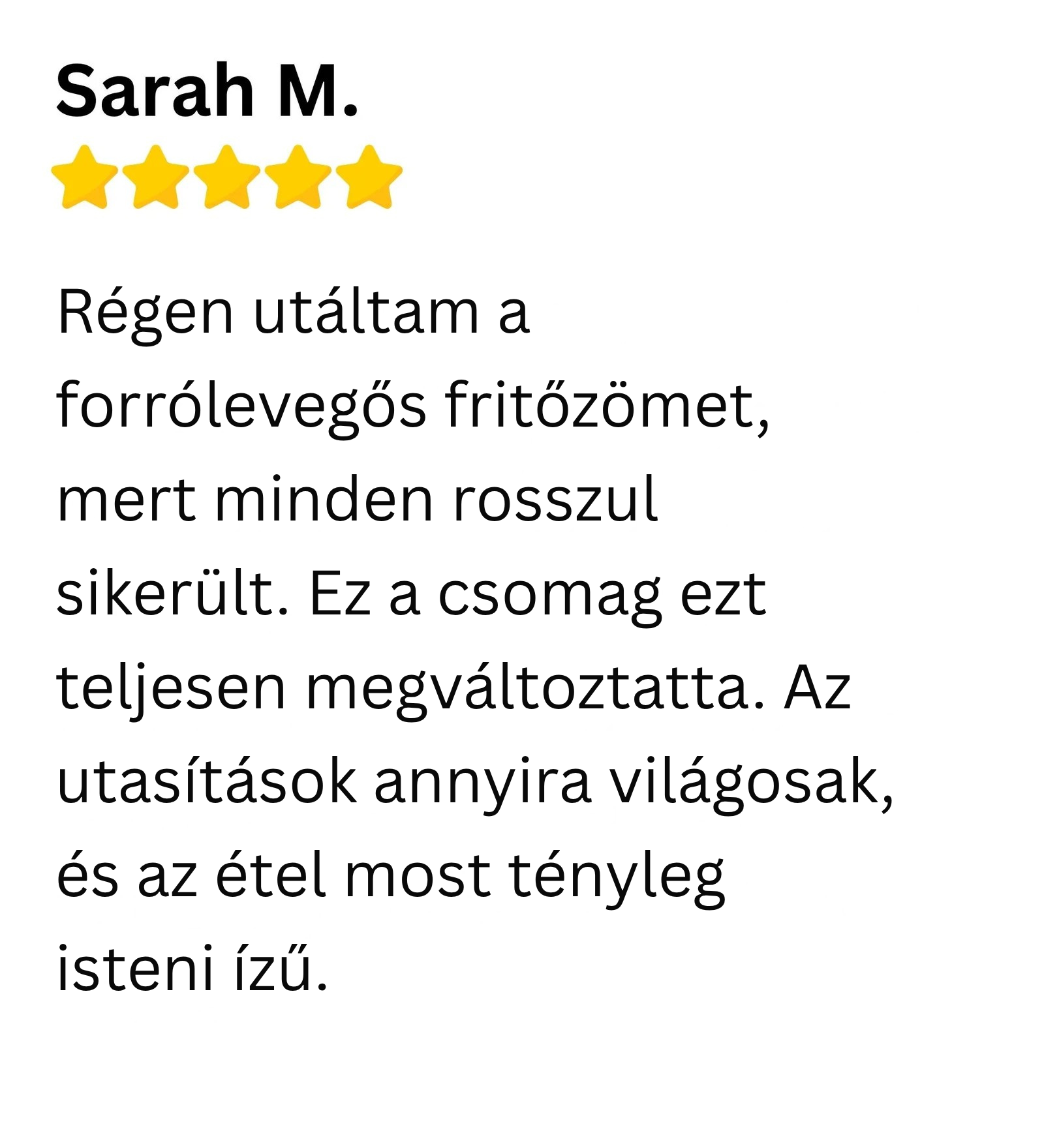 Customer review 1