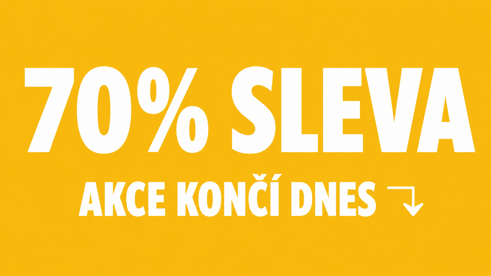 70% off banner