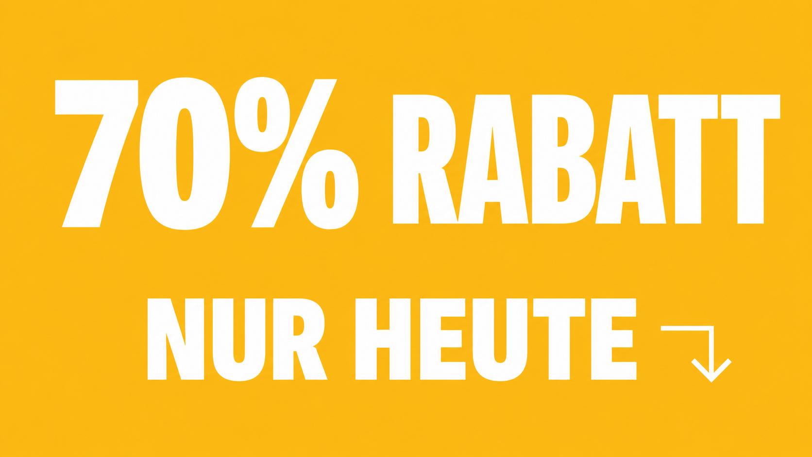 70% off banner