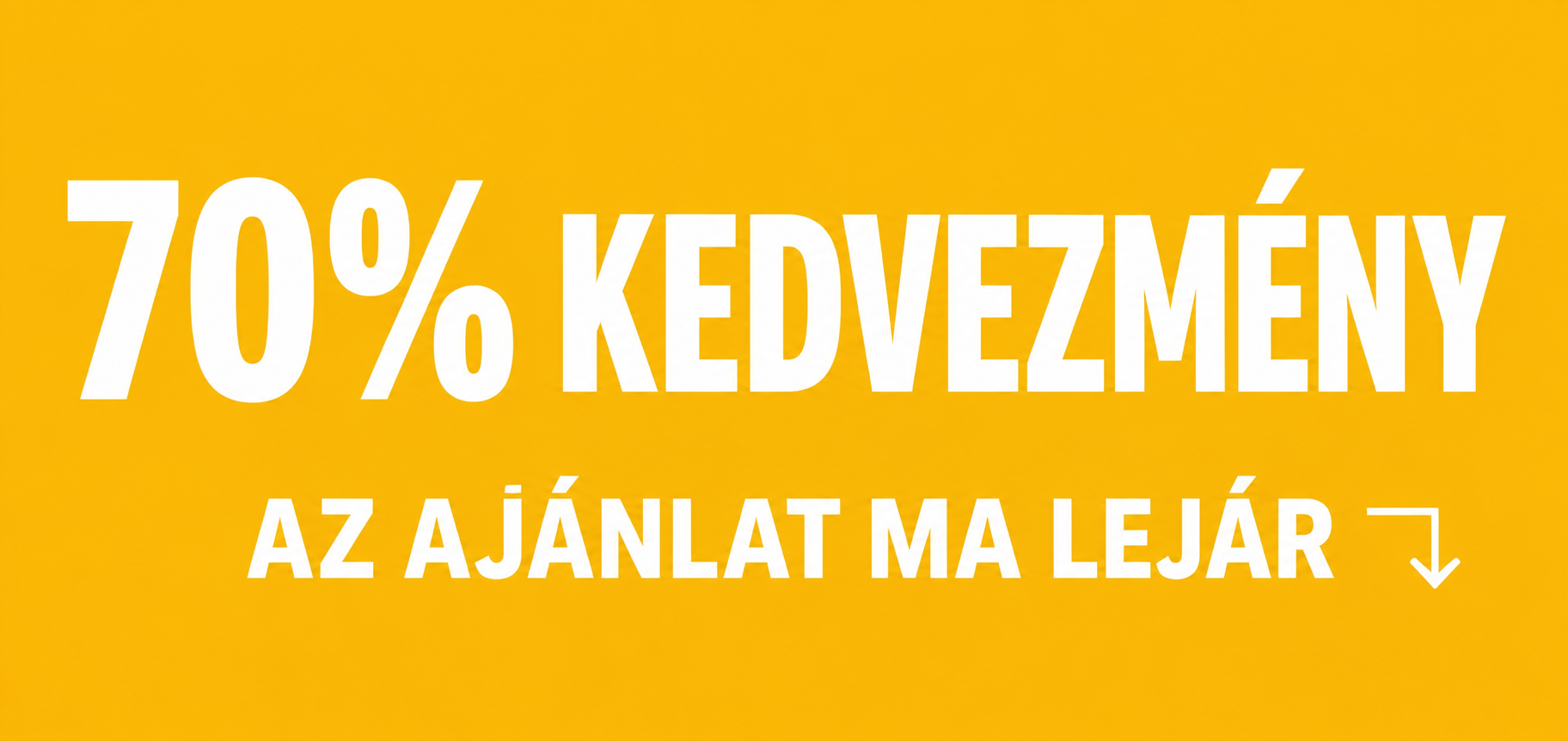 70% off banner