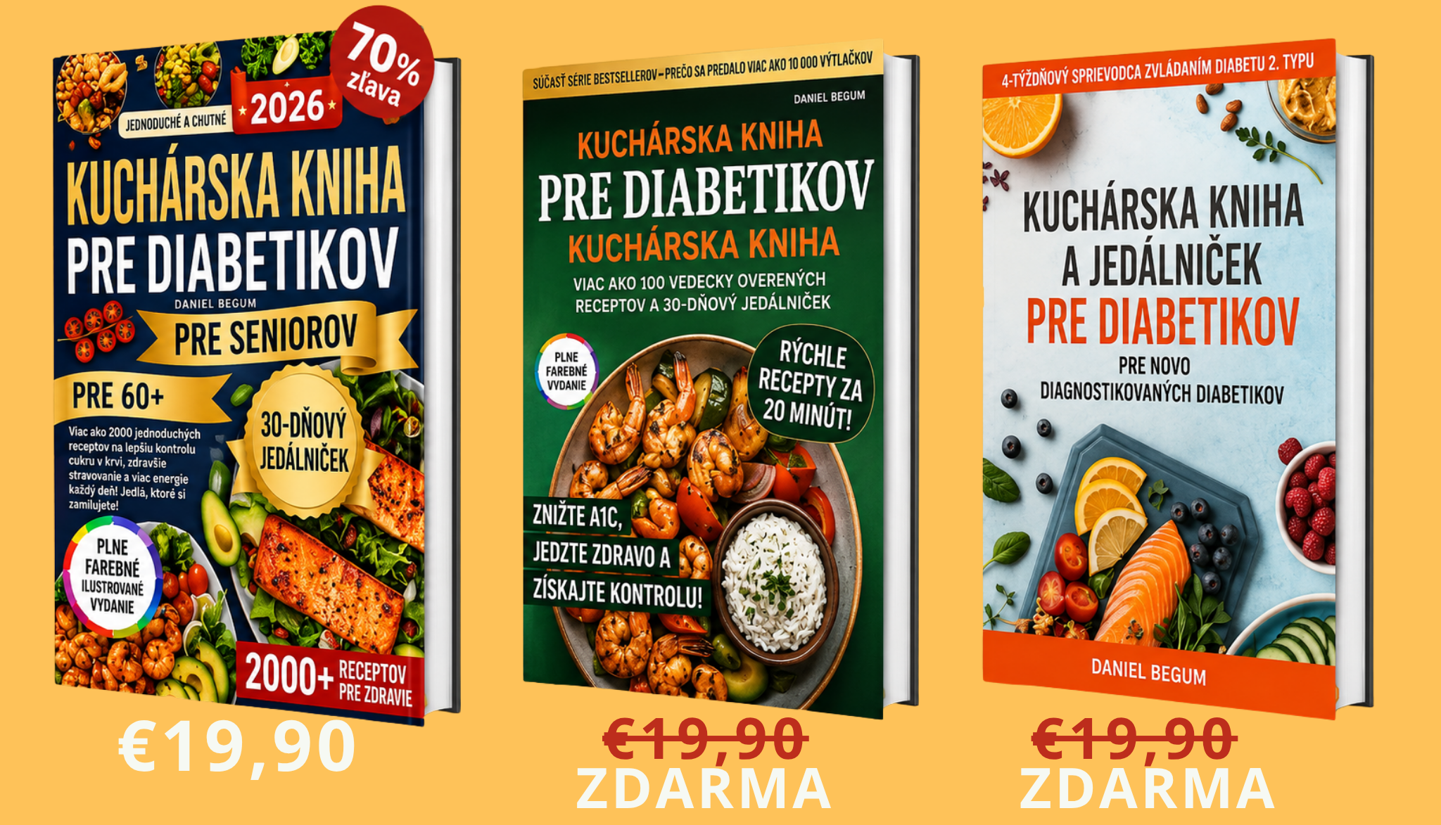 Balíček 3 kníh – Diéta pre diabetikov
