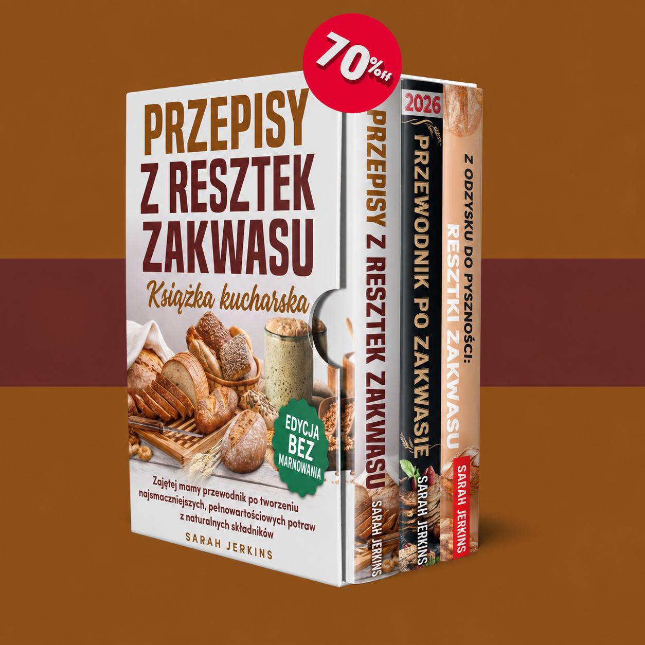 Książka kucharska z pozostałości po zakwasie + 2 BONUSY