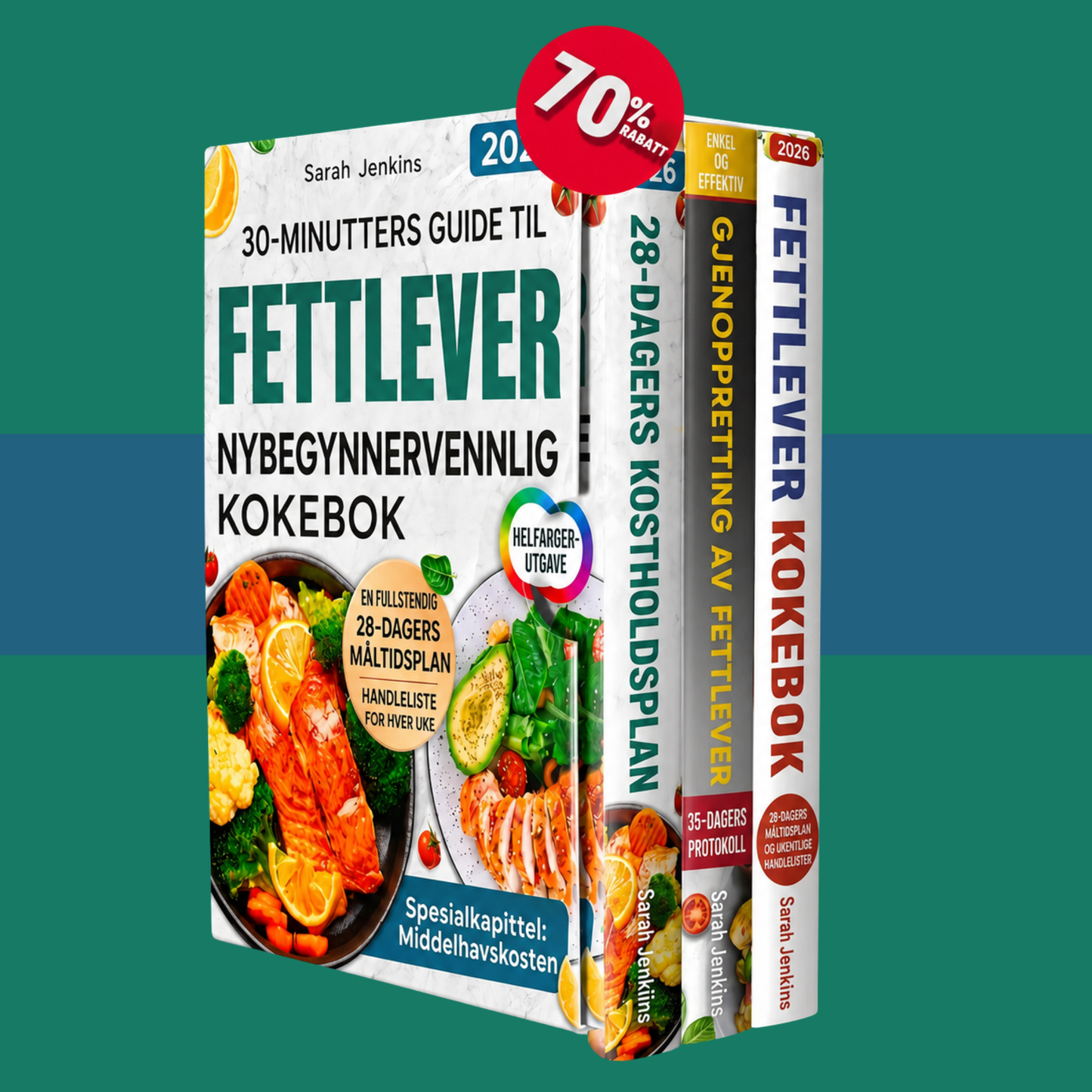 Den komplette kokboken for fettlever for nybegynnere + 2 BONUS BØKER