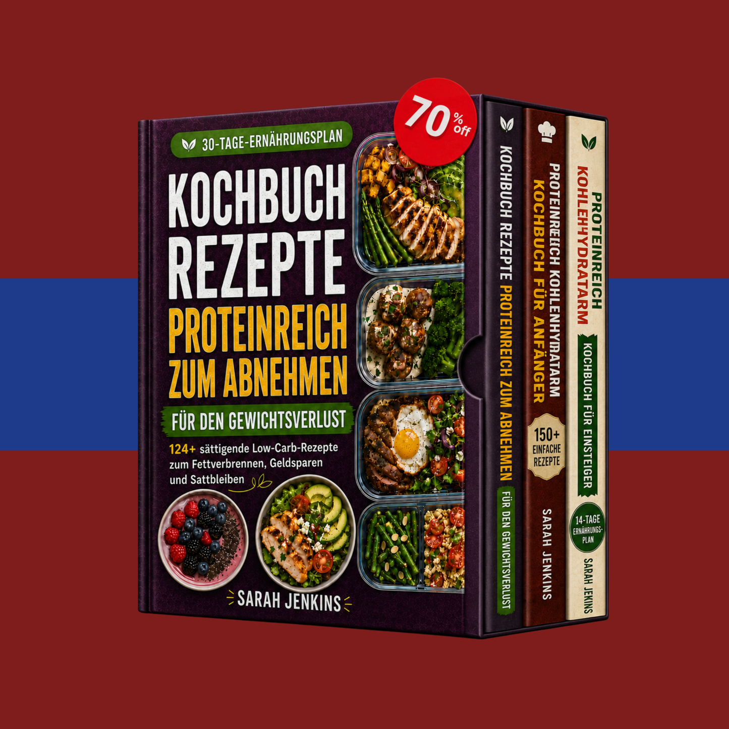 Das ultimative Paket: Proteinreiche Low-Carb-Rezepte + 2 BONUS
