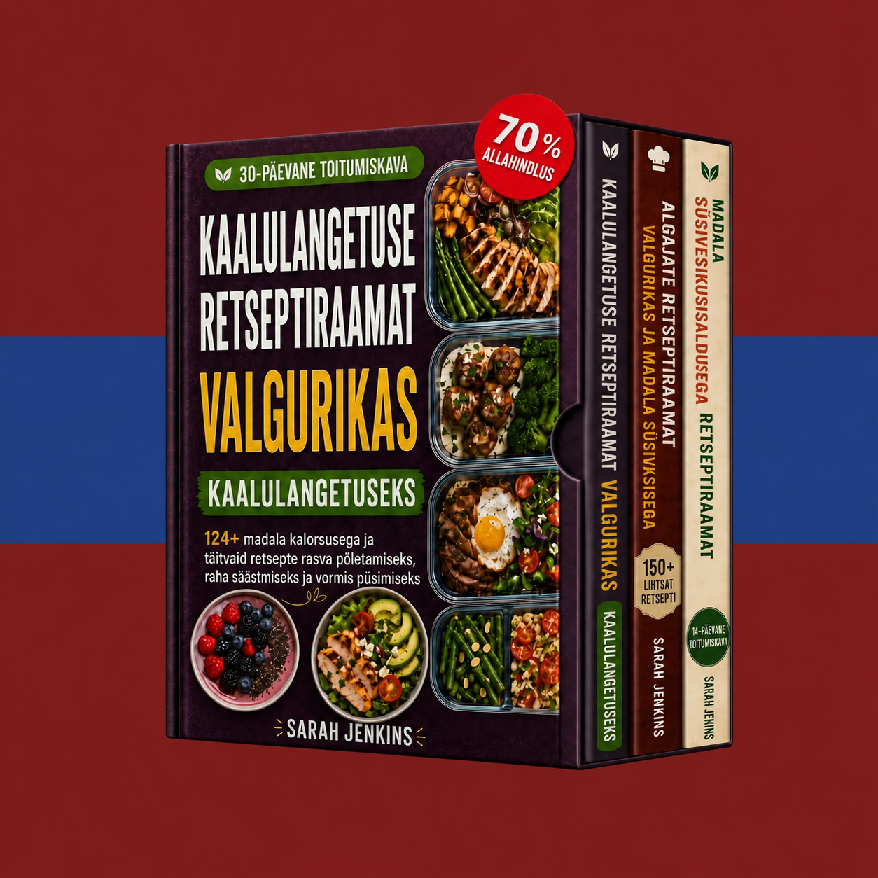 Ülim pakett: Kõrge Valgusisaldusega ja Madala Süsivesikusisaldusega Retseptid + 2 BOONUST