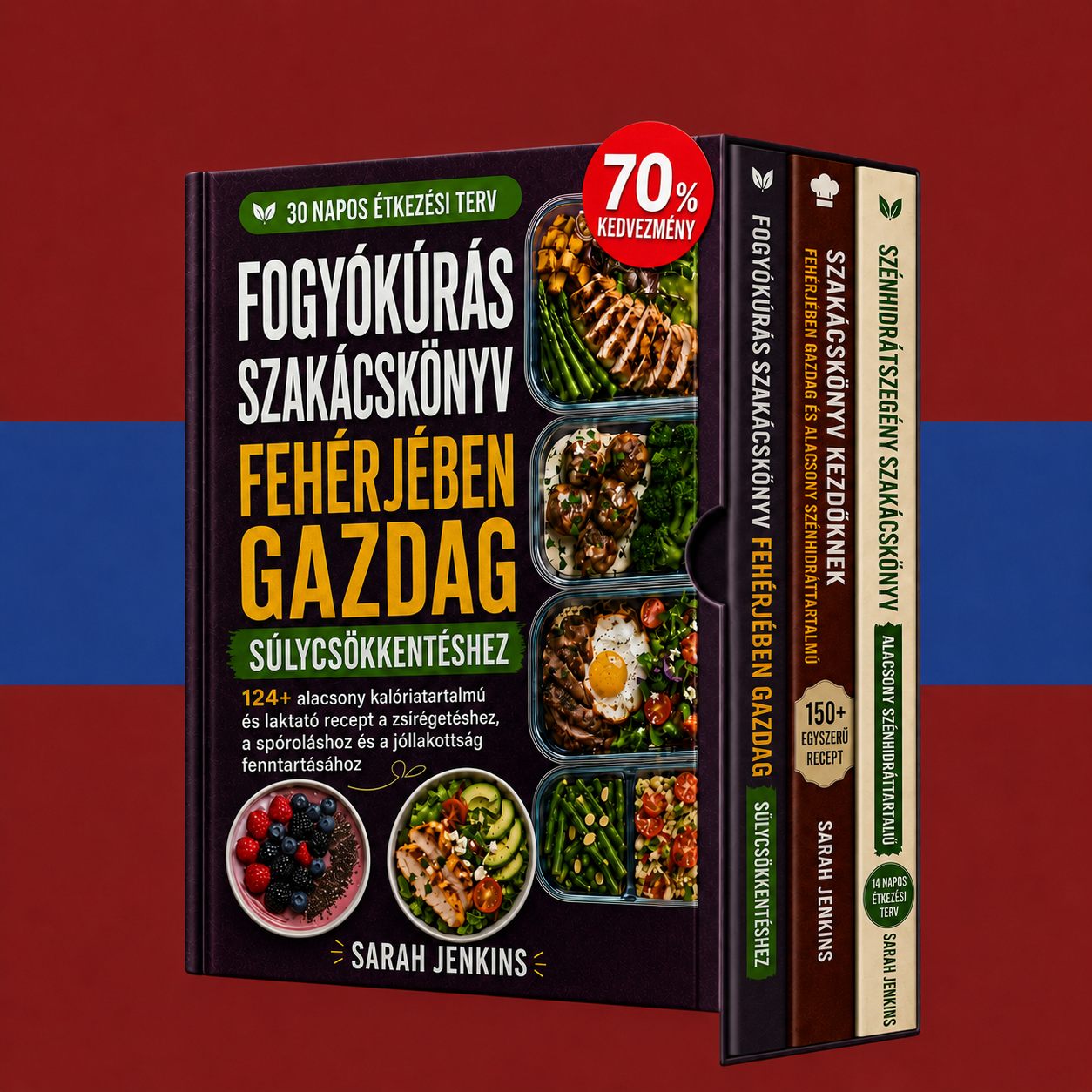 A tökéletes csomag: magas fehérjetartalmú, alacsony szénhidráttartalmú receptek + 2 BÓNUSZ