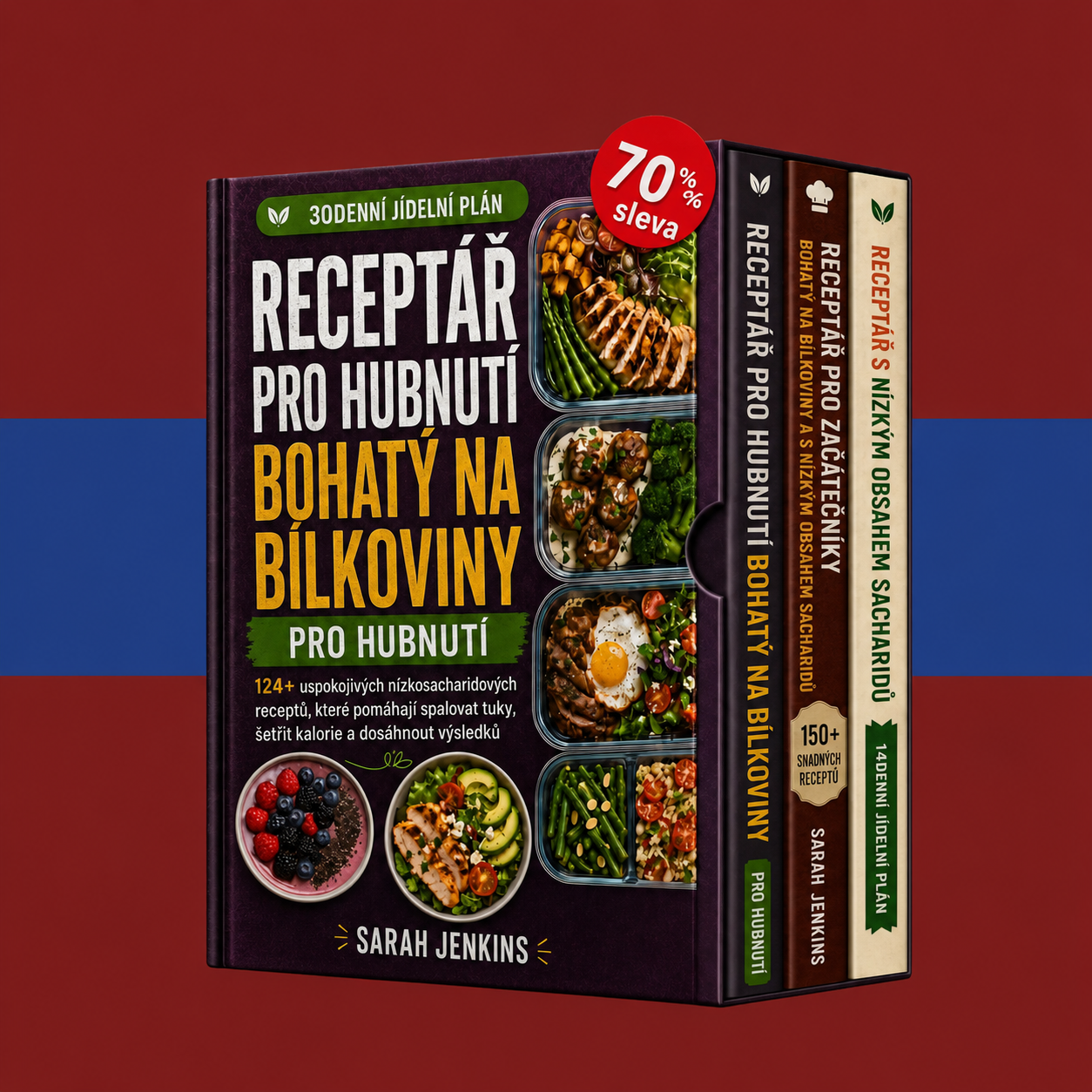 Ultimátní balíček: Recepty s Vysokým Obsahem Bílkovin a Nízkým Obsahem Sacharidů + 2 BONUSY