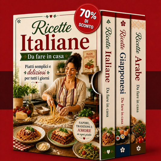 Sapori dal mondo: italiano, giapponese e arabo