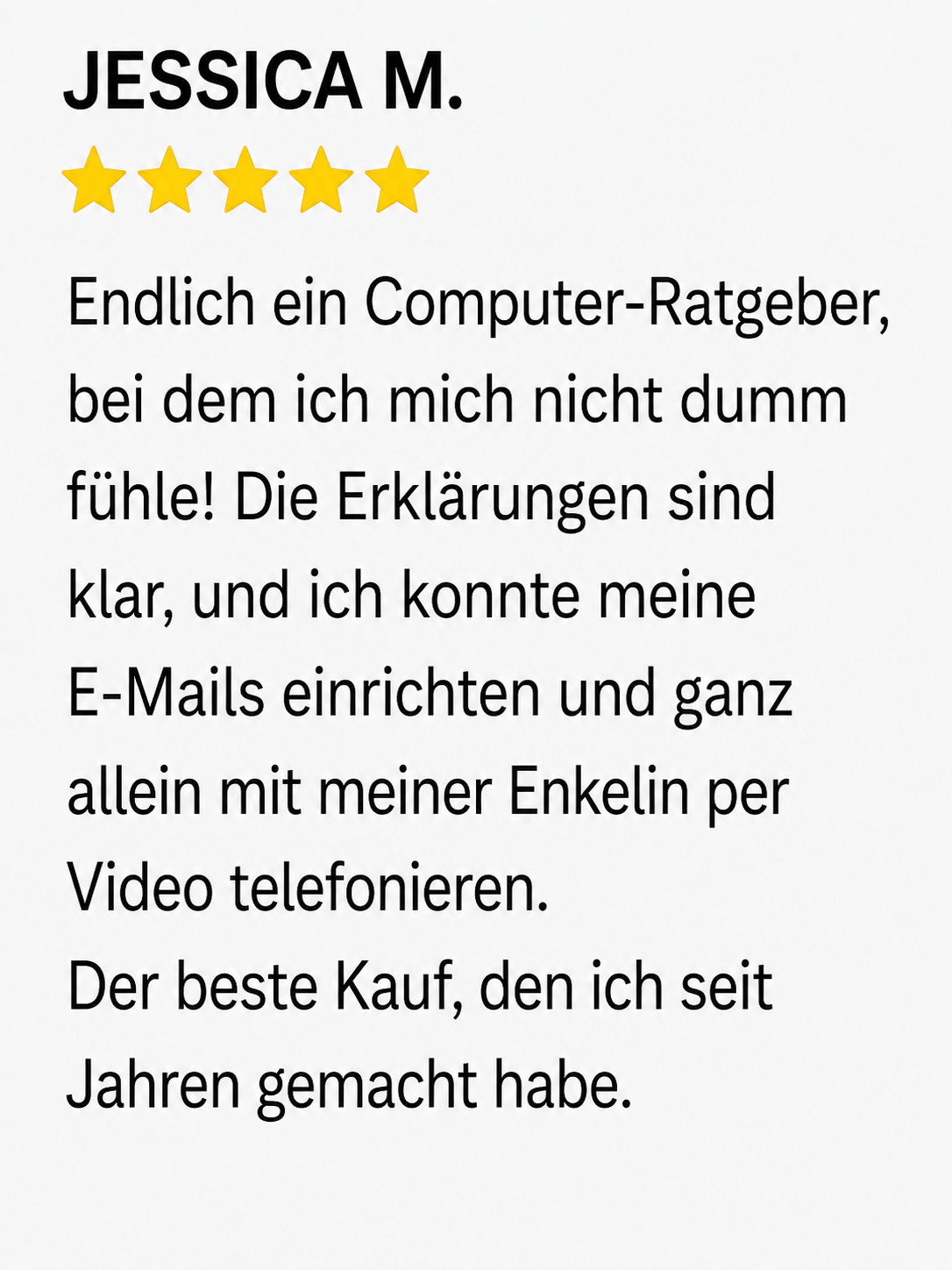 Kundenbewertung 1