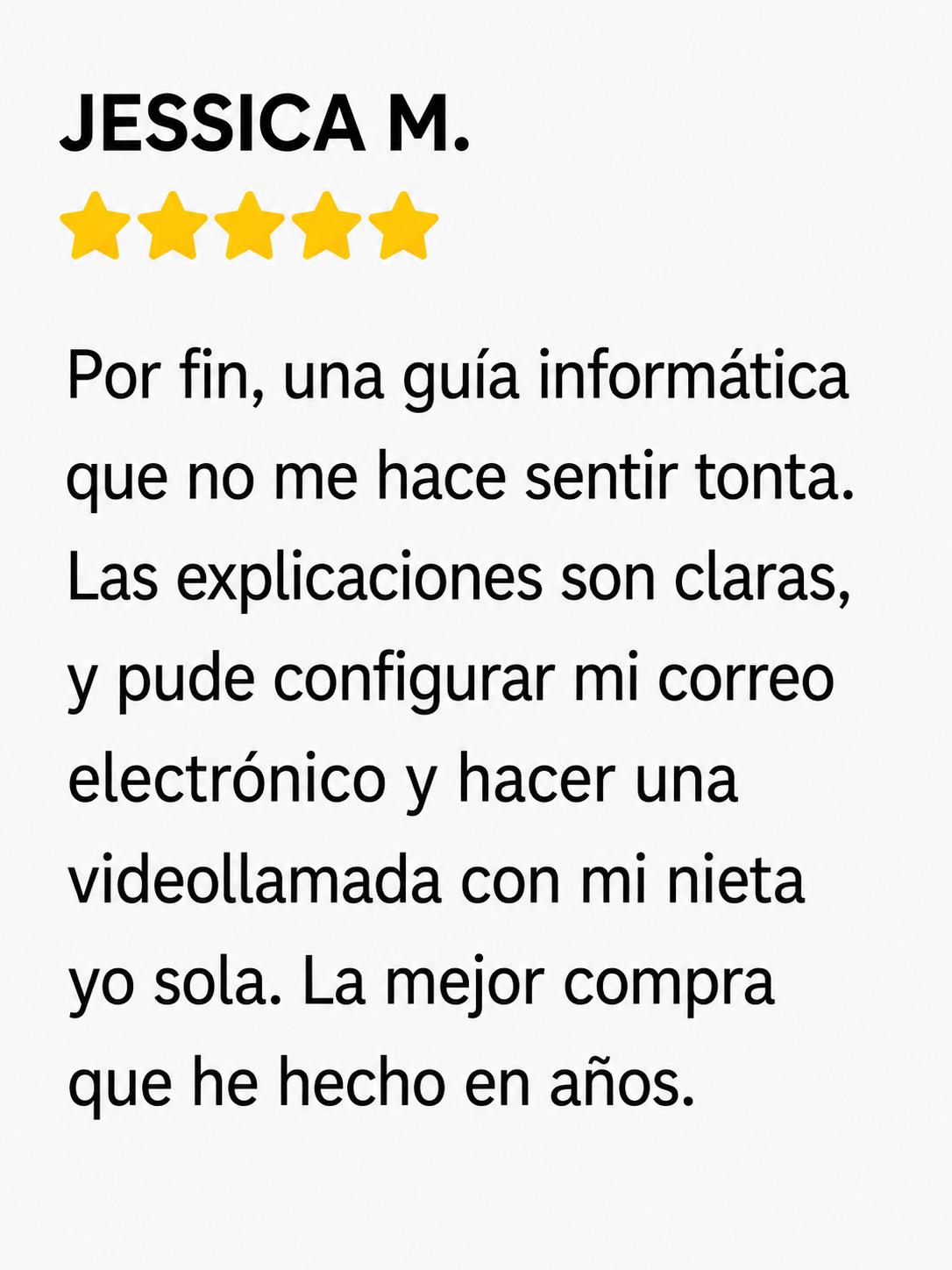 Opinión del cliente 1