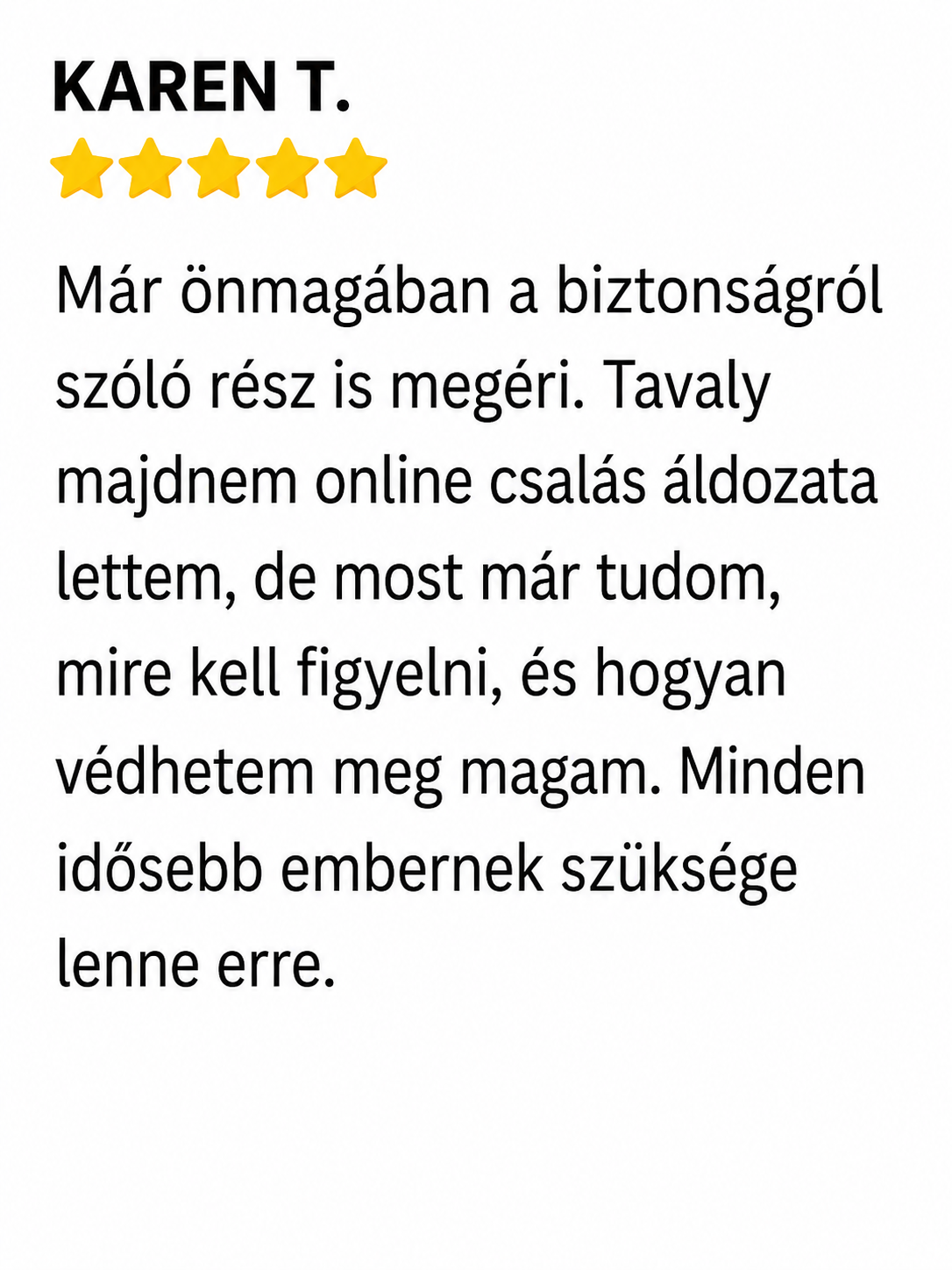 Ügyfél véleménye 3