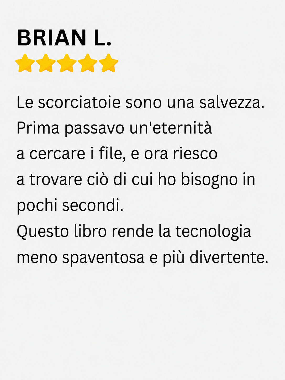 Recensione cliente 4