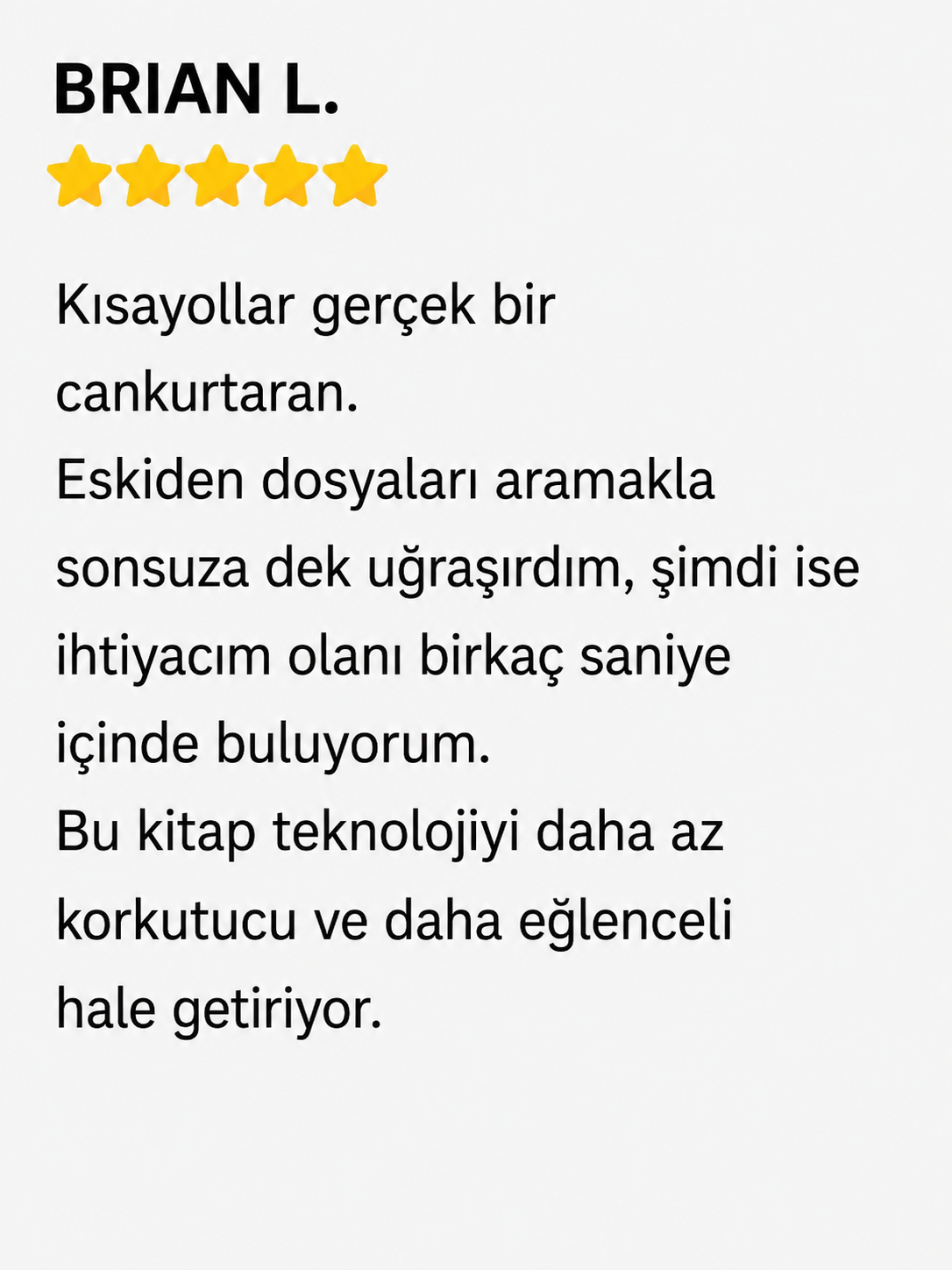 Müşteri değerlendirmesi 4