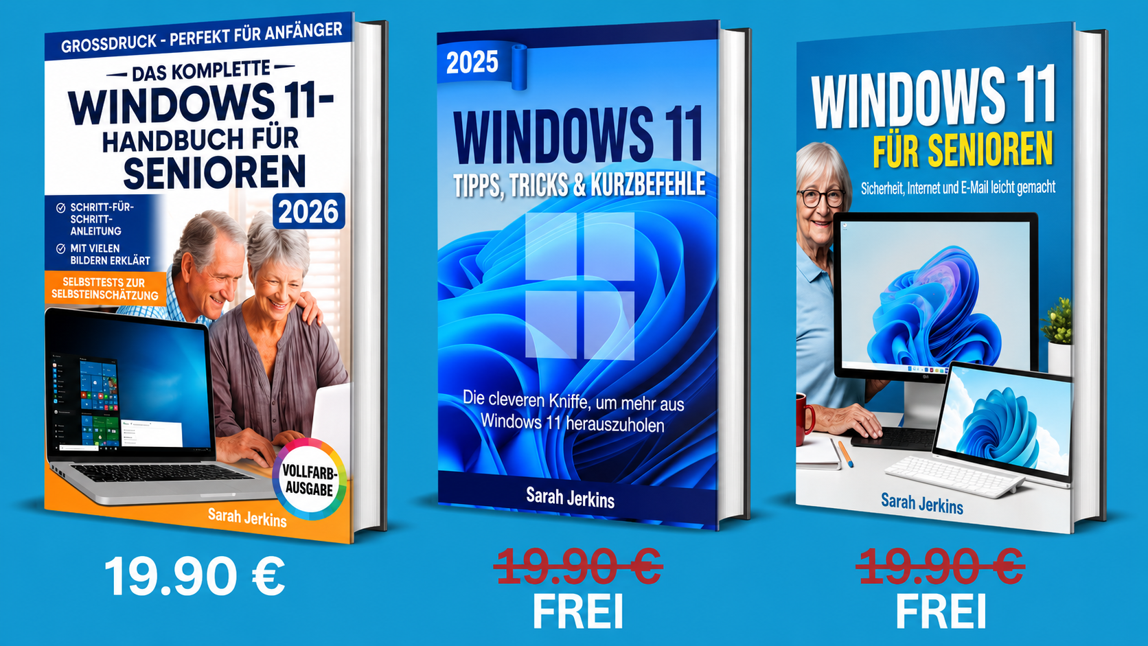 Paket mit 3 Büchern