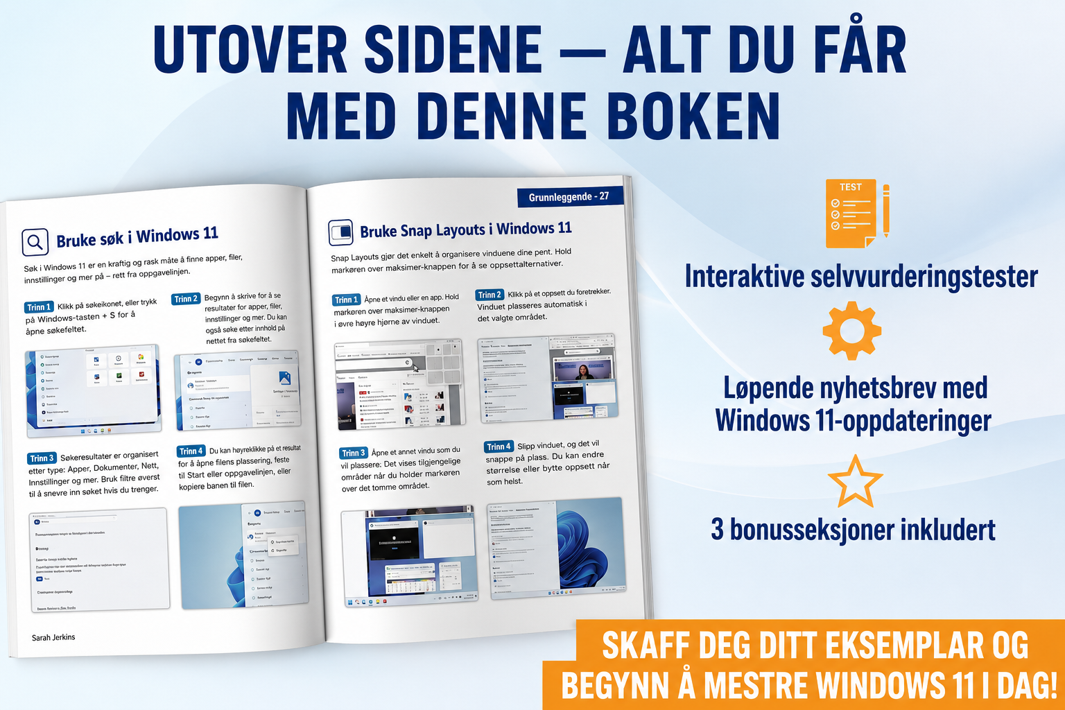 Seniorer som bruker Windows 11