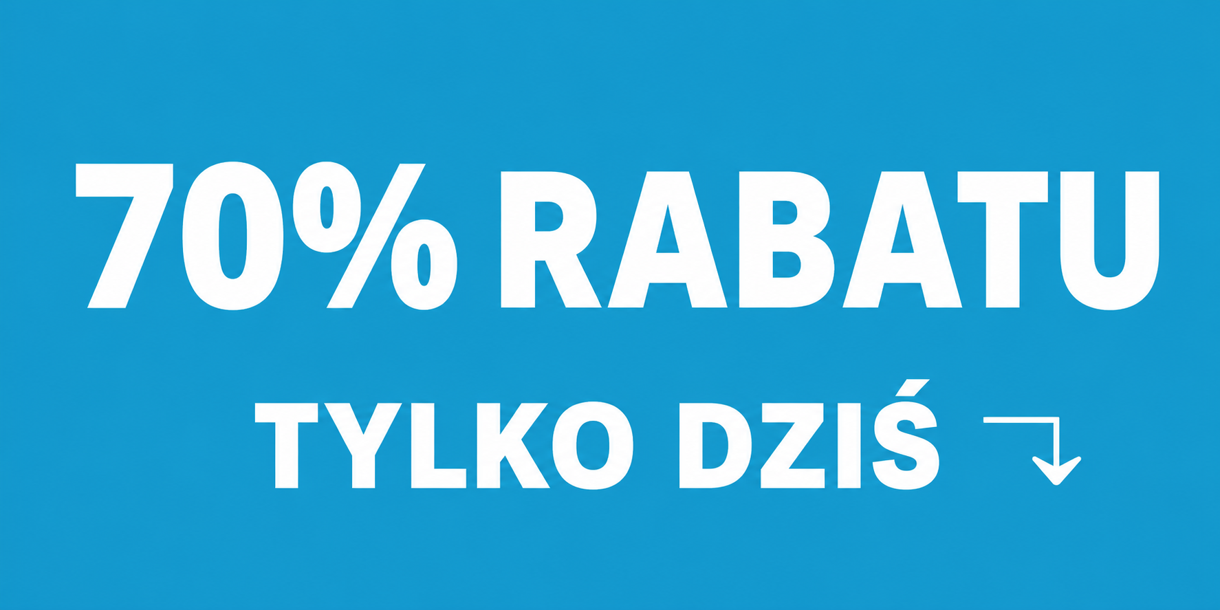 70% zniżki czas ograniczony